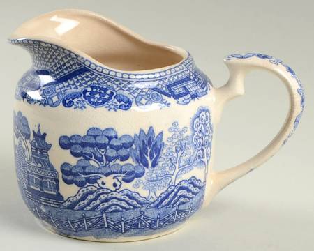 Blue Willow (No Gold, "Japan" Only) Creamer