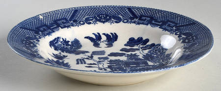 Blue Willow (No Gold, "Japan" Only) Large Rim Soup Bowl