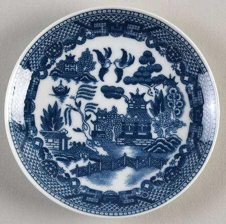 Blue Willow (No Gold, "Japan" Only) Saucer for Child's Cup