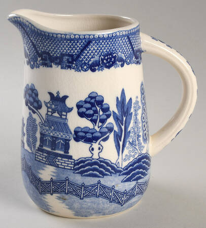 Blue Willow (No Gold, "Japan" Only) 32 Oz Pitcher