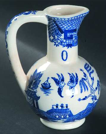 Blue Willow (No Gold, "Japan" Only) Oil Cruet No Stopper