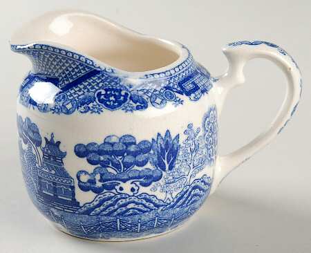 Blue Willow (No Gold, "Japan" Only) Creamer