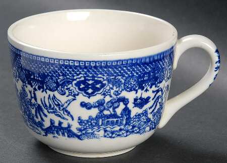 Blue Willow (No Gold, "Japan" Only) Flat Cup
