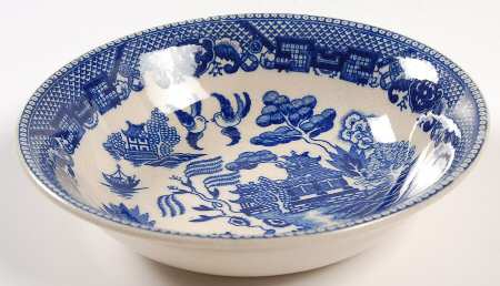 Blue Willow (No Gold, "Japan" Only) Fruit/Dessert (Sauce) Bowl