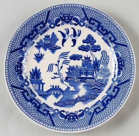 Blue Willow (No Gold, "Japan" Only) Salad Plate