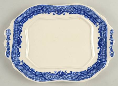 Blue Willow (No Gold, "Japan" Only) Small Tureen Underplate