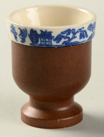 Blue Willow (No Gold, "Japan" Only) Egg Cup with Plastic Base