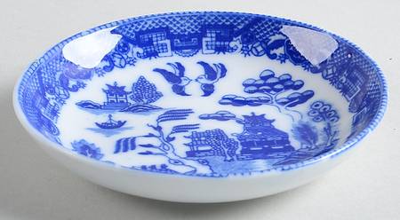 Blue Willow (No Gold, "Japan" Only) Butter Pat