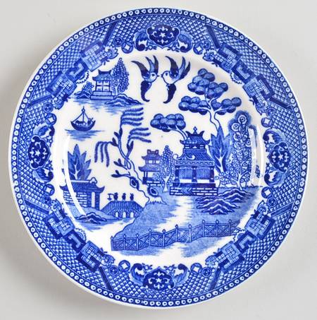 Blue Willow (Occupied, No Trim) Bread & Butter Plate by Japan