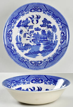 Blue Willow (Occupied, No Trim) 9" Round Vegetable Bowl by Japan