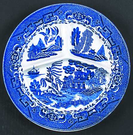 Blue Willow (Occupied, No Trim) Grill Plate