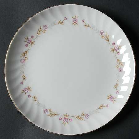 Christine (Pink Flowers) Bread & Butter Plate