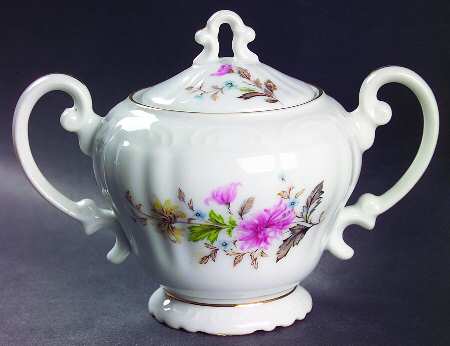 Chrysanthemum Sugar Bowl & Lid