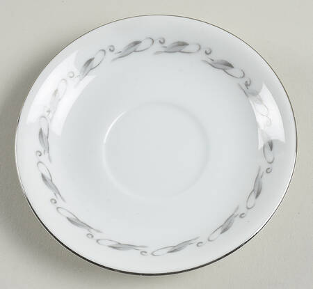 Elaine (Gray Leaf Band On Rim) Saucer
