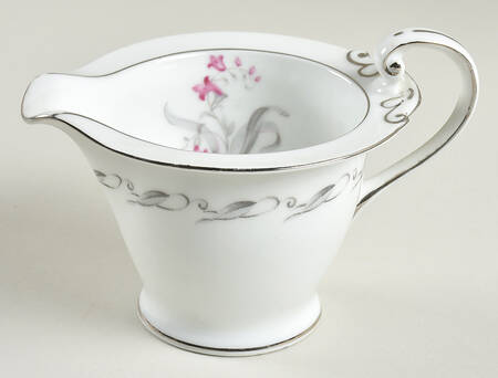Elaine (Gray Leaf Band On Rim) Creamer
