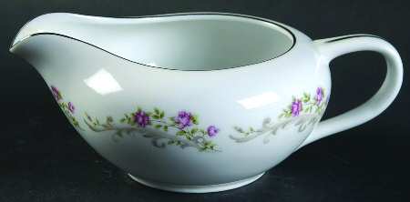 Elaine (Green Leaves, Pink Flowers) Creamer