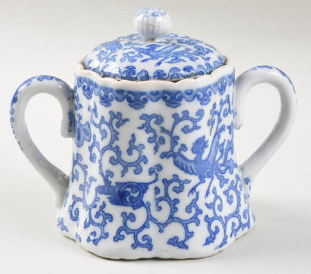 Flying Turkey Sugar Bowl & Lid