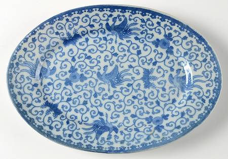 Flying Turkey 11" Oval Serving Platter