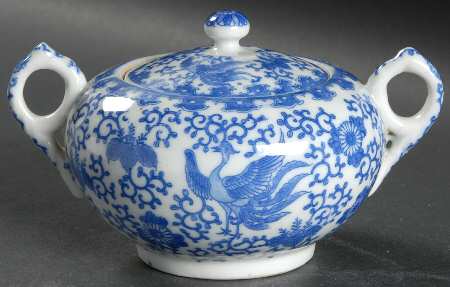 Flying Turkey Sugar Bowl & Lid