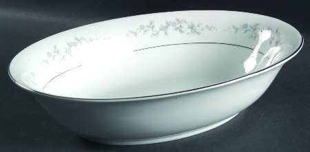 Forget Me Not Blue 10" Oval Vegetable Bowl
