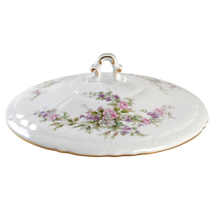 Forget Me Not Pink (#18002R) Lid for Round Vegetable