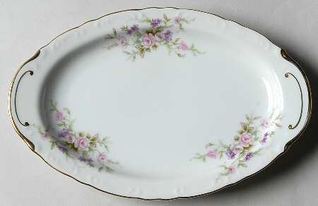 Forget Me Not Pink (#18002R) Relish/Gravy Underplate