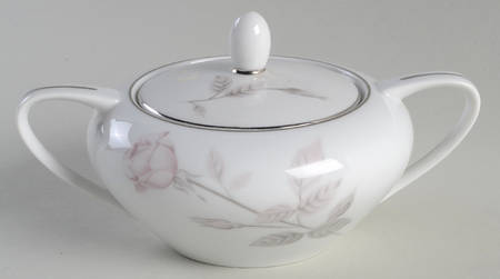 French Rose Sugar Bowl & Lid