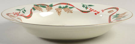 Holiday Tidings Rim Soup Bowl