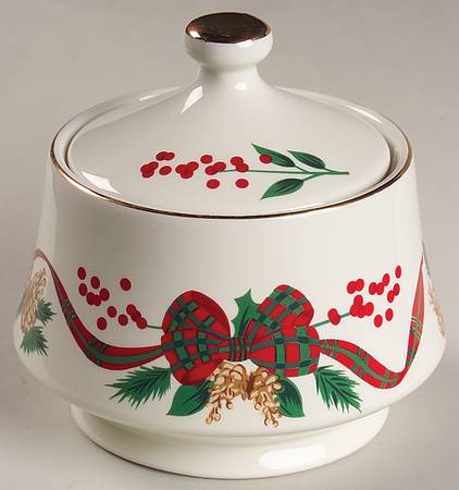 Holiday Tidings Sugar Bowl & Lid
