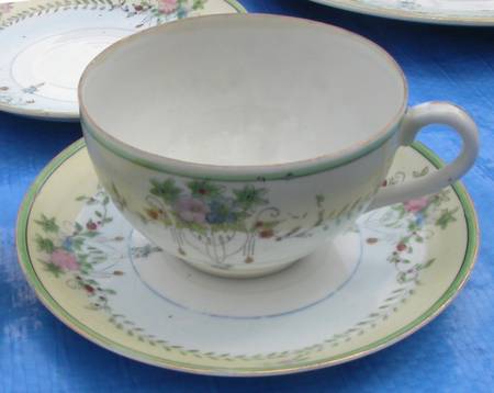 JAP55 Footed Cup & Saucer Set