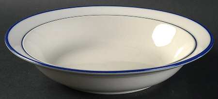Mariner Blue Rim Soup Bowl