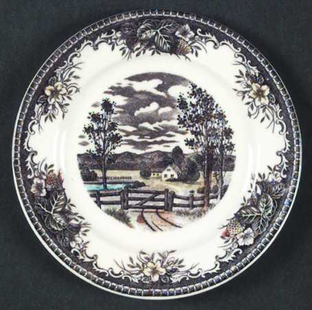 Meadow-Rural Scenery Bread & Butter Plate