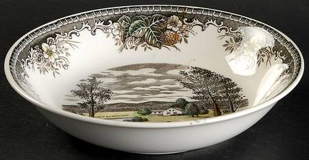 Meadow-Rural Scenery Coupe Soup Bowl
