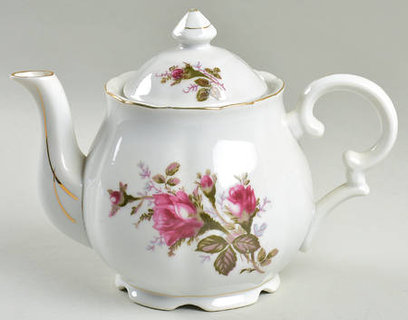 Moss Rose Teapot & Lid