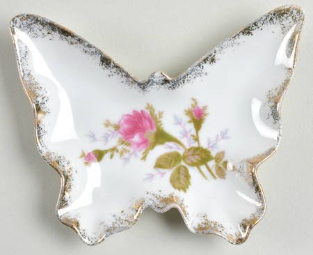 Moss Rose Butterfly Shaped Dish