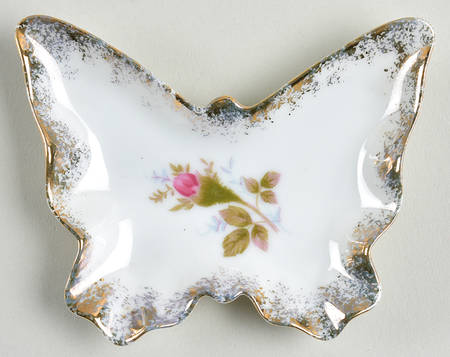 Moss Rose Butterfly Shaped Dish