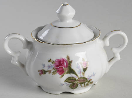 Moss Rose Sugar Bowl & Lid