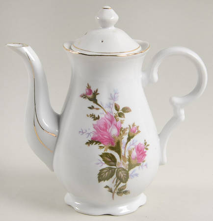 Moss Rose Mini Coffee Pot & Lid