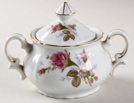 Moss Rose Mini Sugar Bowl & Lid