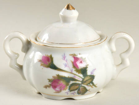 Moss Rose Mini Sugar Bowl & Lid