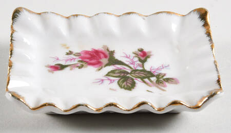 Moss Rose 3" Rectangular Ashtray