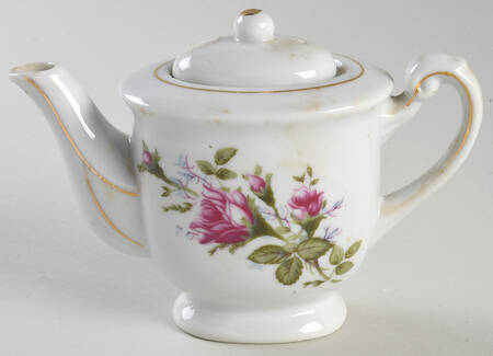 Moss Rose Child's Teapot & Lid