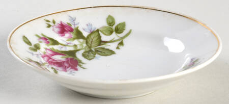 Moss Rose Child's Rim Soup Bowl