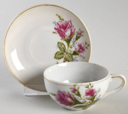 Moss Rose Child's Cup & Saucer Set
