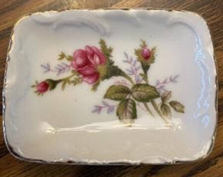 Moss Rose 3" Rectangular Tray
