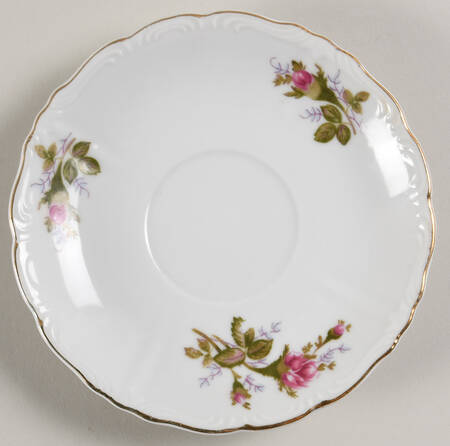 Moss Rose Saucer for Footed Cup