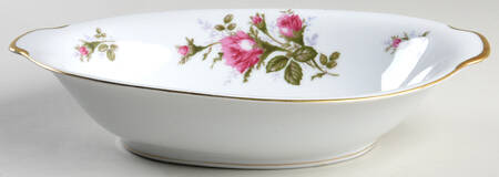 Moss Rose 9" Oval Vegetable Bowl