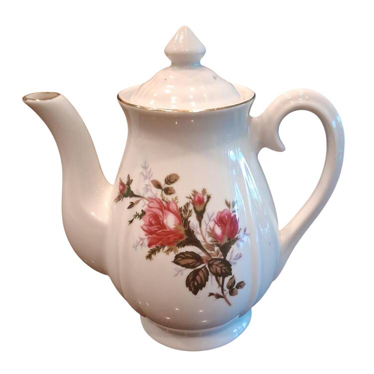 Moss Rose Small Coffee Pot & Lid