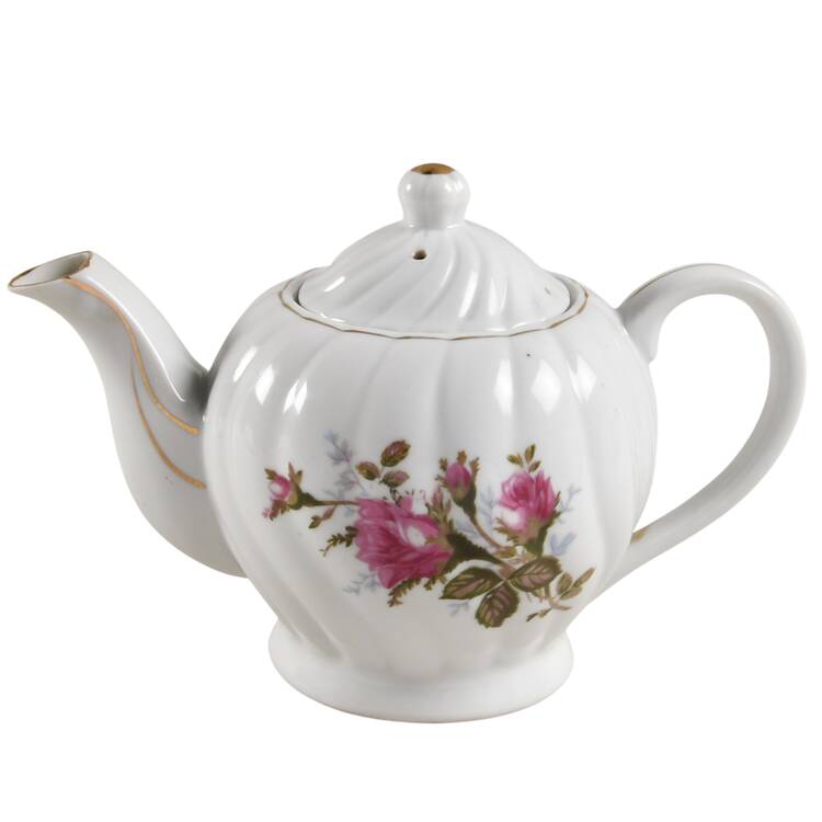 Moss Rose Musical Teapot & Lid