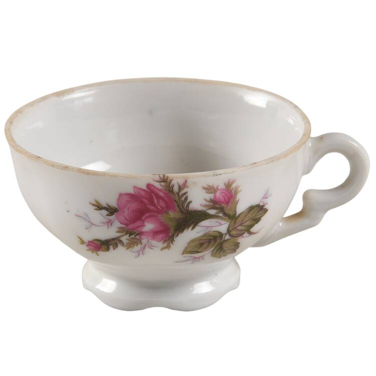 Moss Rose Footed Demitasse Cup by Japan